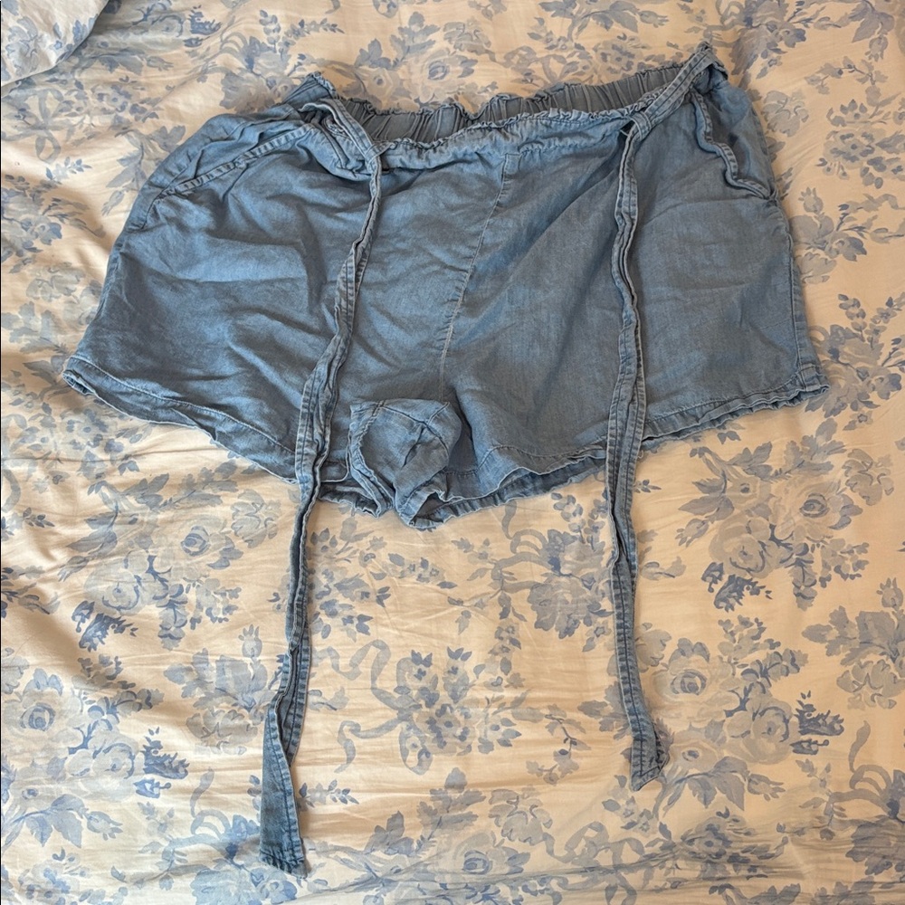 LC Lauren Conrad Denim Blue Shorts